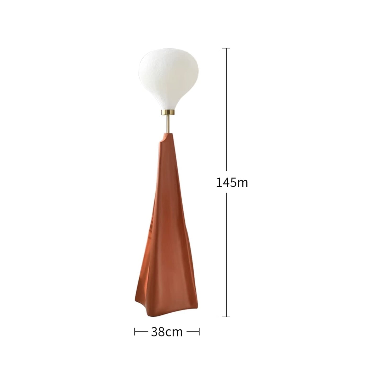 Rustikale Harz Stehlampe Modern Wohnzimmer Design Schlafzimmer Kunst Lampe Braun Elegante Wohnbeleuchtung ohne Glühbirne