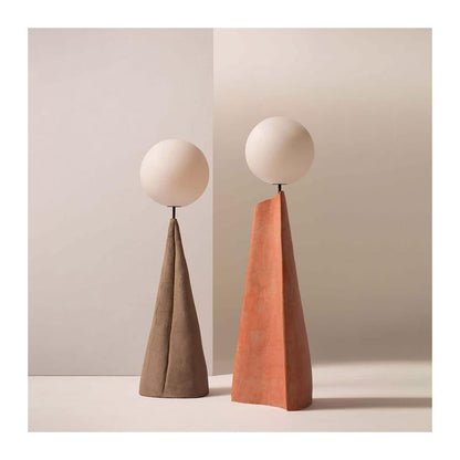 Rustikale Harz Stehlampe Modern Wohnzimmer Design Schlafzimmer Kunst Lampe Braun Elegante Wohnbeleuchtung ohne Glühbirne