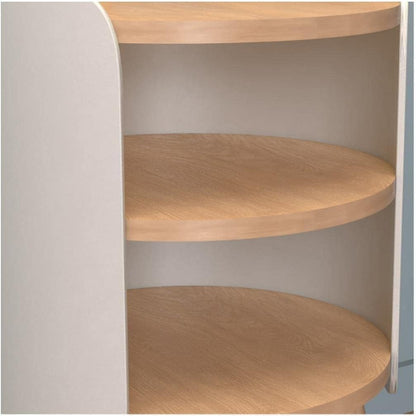 Europäische Stehlampe mit USB Aufladung Dreischichtige Plissee Stehleuchte Modern Weiß Wohnzimmer Schlafzimmer LED Standlampe